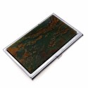 Ophiocalcite business card holder - double-sided