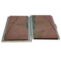 Rhodonite business card holder - double-sided