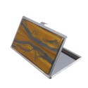 Card holder from a tiger's eye - one-sided